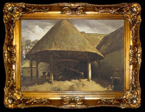 framed  Sir William Orpen The Normandy Cider Press, ta009-2
